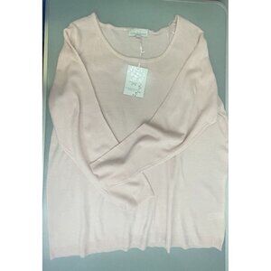 Carolyn Taylor Plus  Women's Light Pink sweater Pullover  Size 1X